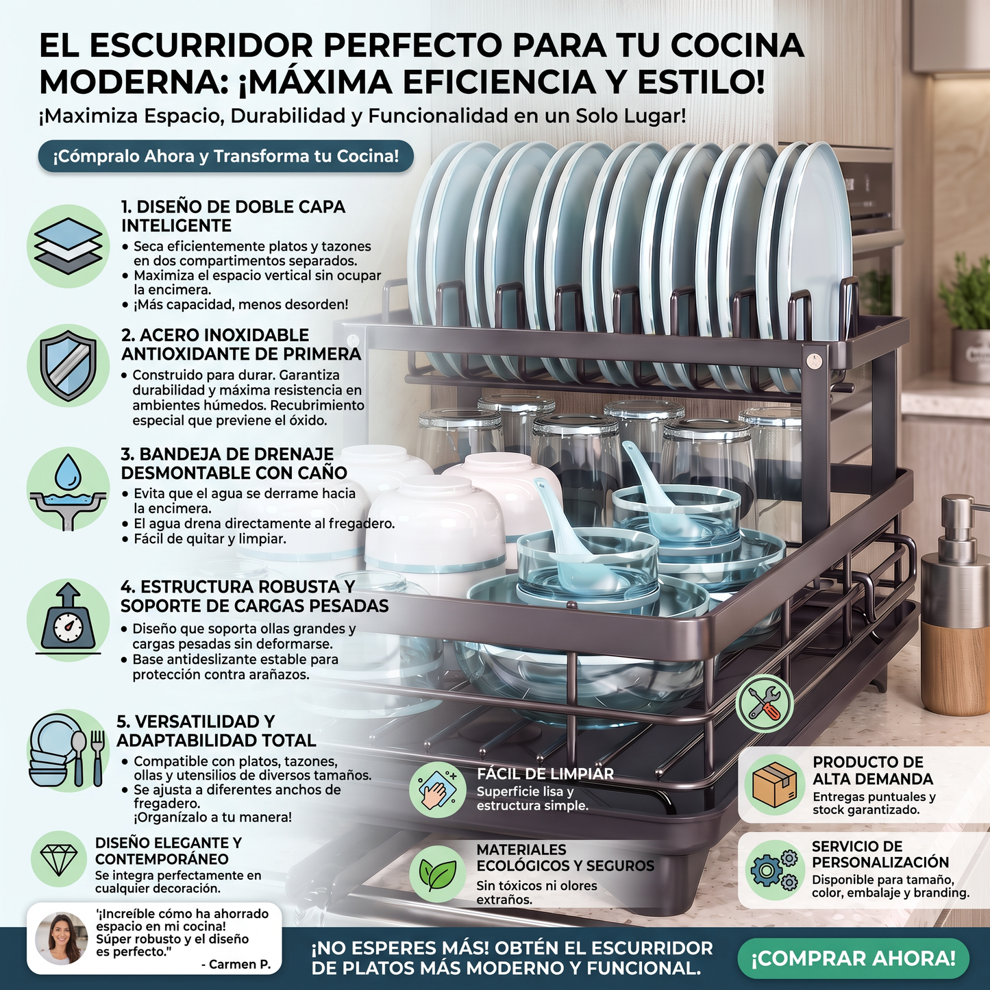 Escurridor de platos